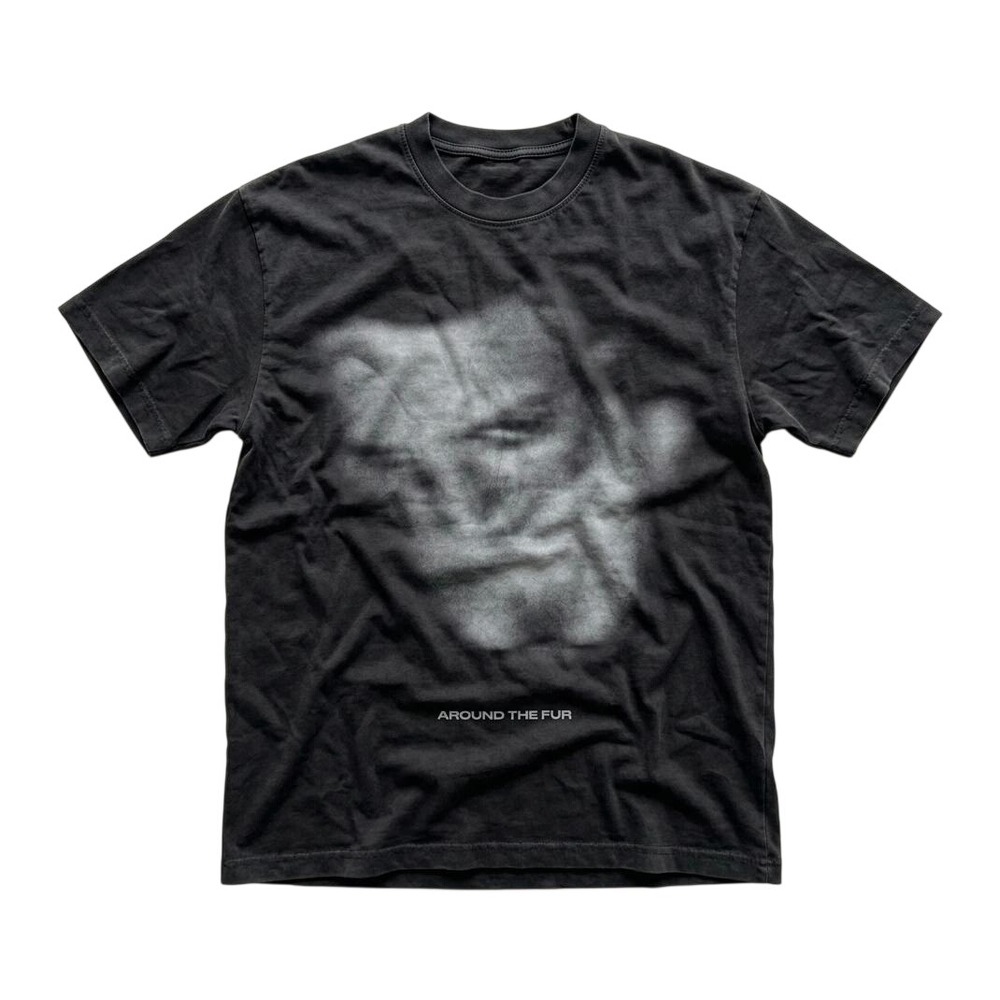Deftones Around the Fur Graphic Tee Faded Black Cotton Unisex T-Shirt Small